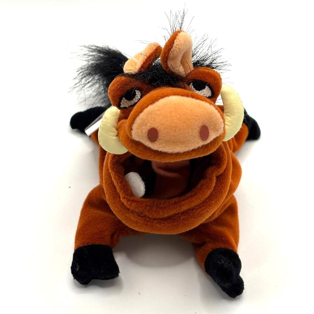 VTG 1990's Disney Store Lion King Pumbaa Mini Bean Bag Plush, with Tag